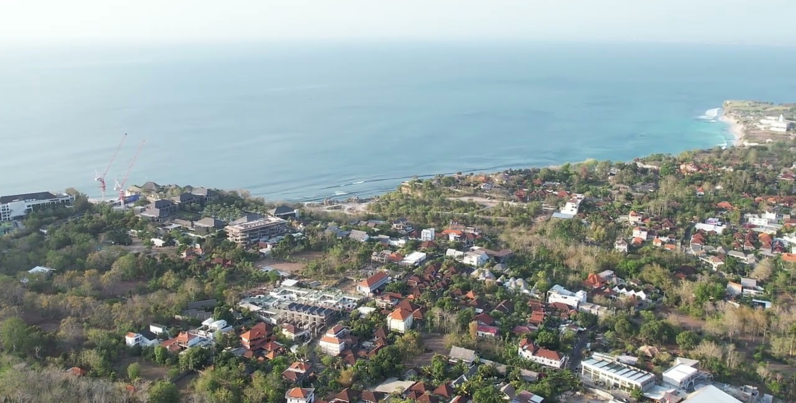 Drone view over Bingin village, Uluwatu, Bali