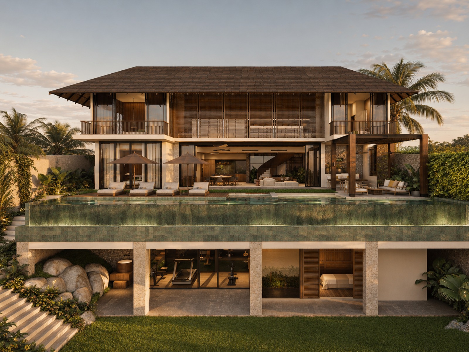 Full villa with wellness level
